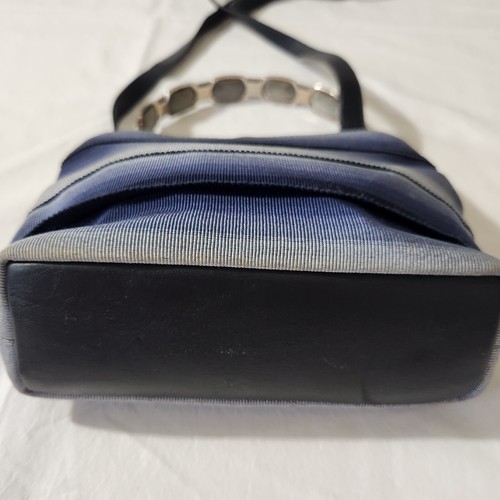 Salvatore Ferragamo Women's Small Blue Vera Ribbon Leather Crossbody Handle Bag - Picture 12 of 23