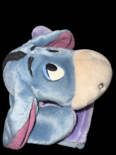Vintage Disney Winnie The Pooh Eeyore Hand Puppet Plush Mattel 9"