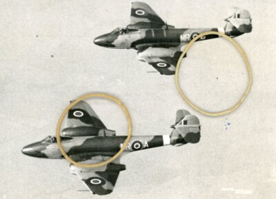 GLOSTER METEOR - Original Flugzeugfoto Ron Moulton Sammlung