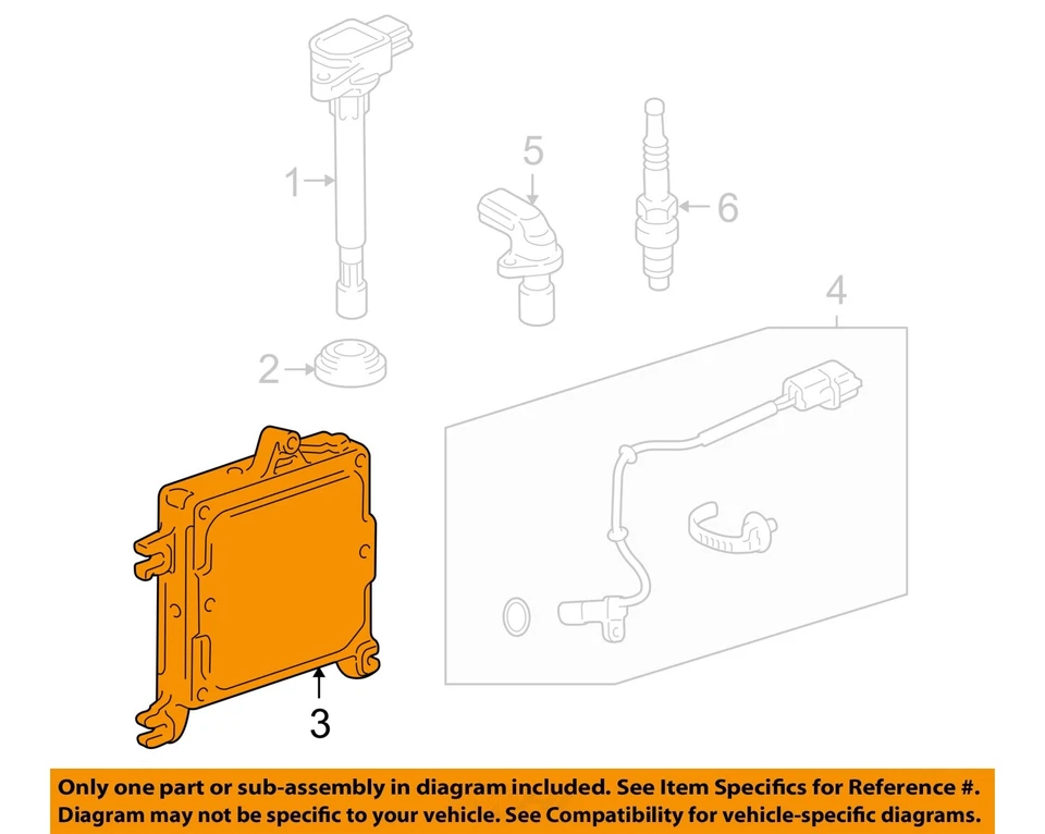 Used Engine Control Module (ECM) fits: 2001 Honda S2000 Electronic Control Modul - Image 3 of 4