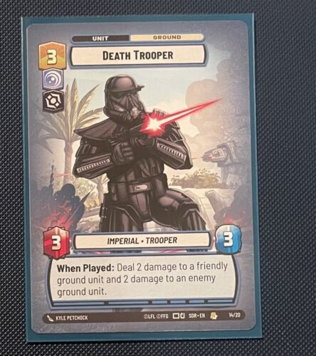 Star Wars Unlimited TCG Weekly Promo Death Trooper 14/20 Rare - Picture 1 of 1
