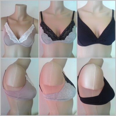 Triangel BH Motion Lace von Skiny in grau schwarz taupe Gr. 36   42