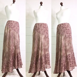 dusty pink maxi skirt