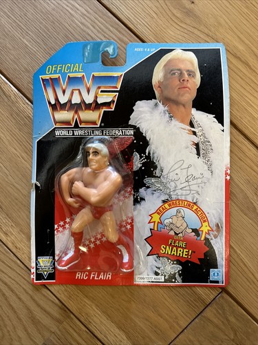 WWF HASBRO RIC FLAIR MOC UNOPENED SERIES 6 FREE WO...