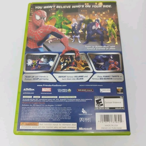 Spider-Man Friend Or Foe Xbox 360 2007 Complete NTSC Tested & Working - Picture 7 of 21