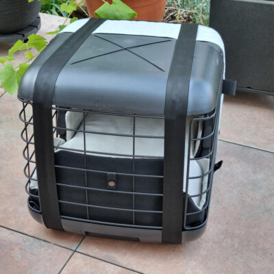 Transportbox 4pets Caree Cool Grey für Hunde und Katzen NEU !!!
