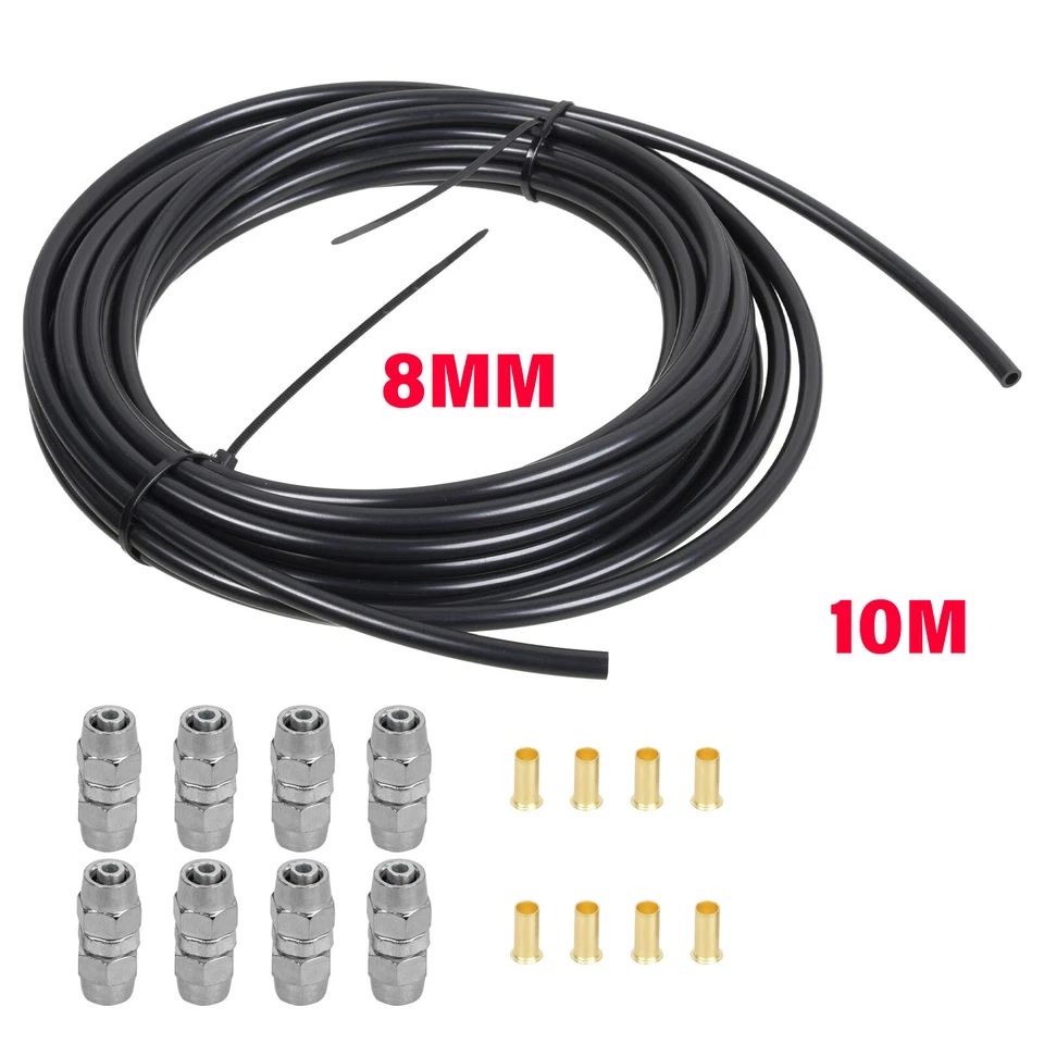 10 meter Kraftstoffleitung 8 mm Stahl Polyamidrohr Benzinleitung Reparaturset DE - Bild 3 von 4