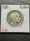 1920 P Buffalo Nickel 5c FN Fine Better Date Coin (Raw12475)