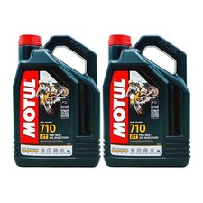 OLIO MISCELA Motul 710 2T 100% Sintetico Moto Scooter 2 tempi 8 LITRI 2X4 02MO15