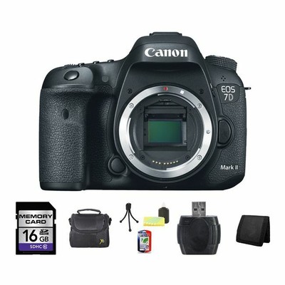 Canon EOS 7D Mark II DSLR Camera 16GB Package