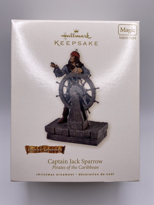 Hallmark Keepsake "Captain Jack Sparrow Pirate of the Caribbean" 2008- NEW- READ