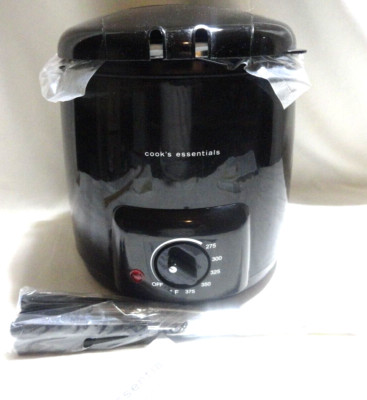 COOKS ESSENTIALS 1QT DEEP FRIER FONDUE POT XJ-2K960 