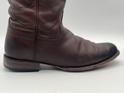 PREOWNED TECOVAS THE EARL Goat Leather Boots For Men Sz 11.5  display picture 1