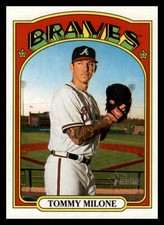 2021 Topps Heritage Tommy Milone #116 Atlanta Braves
