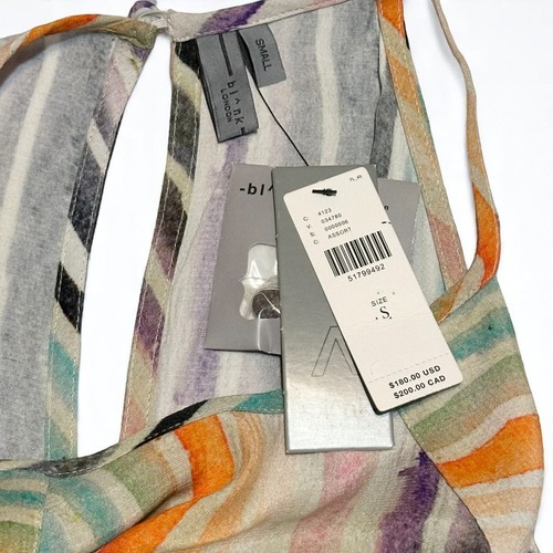 Anthropologie BL-NK LONDON Wide Leg Jumpsuit Sz Small Colorful Stripes Luxe NWT - Picture 4 of 12