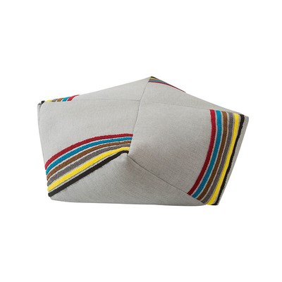 Household ground lazy sofa foot pier low stool cotton and linen solid color