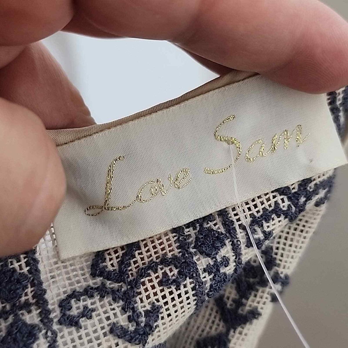 Love Sam Embroidered Blue Dress Size M | eBay