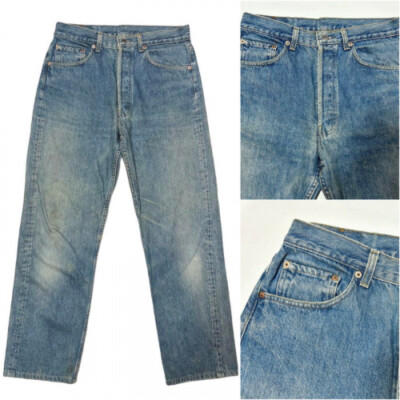 90s Vintage Levi's 501XX Denim Pants in Blue, W32/L36 Limited From