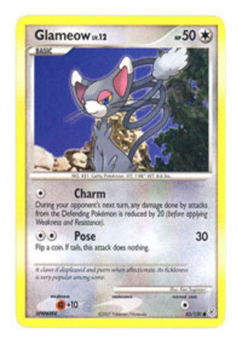 Pokemon - Glameow - 83/130 - Common - Diamond and Pearl - NM