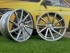 4X R17 Inch 5X112 Vossen CVT Style Polished Silver Wheels: Fits For Audi VW Seat
