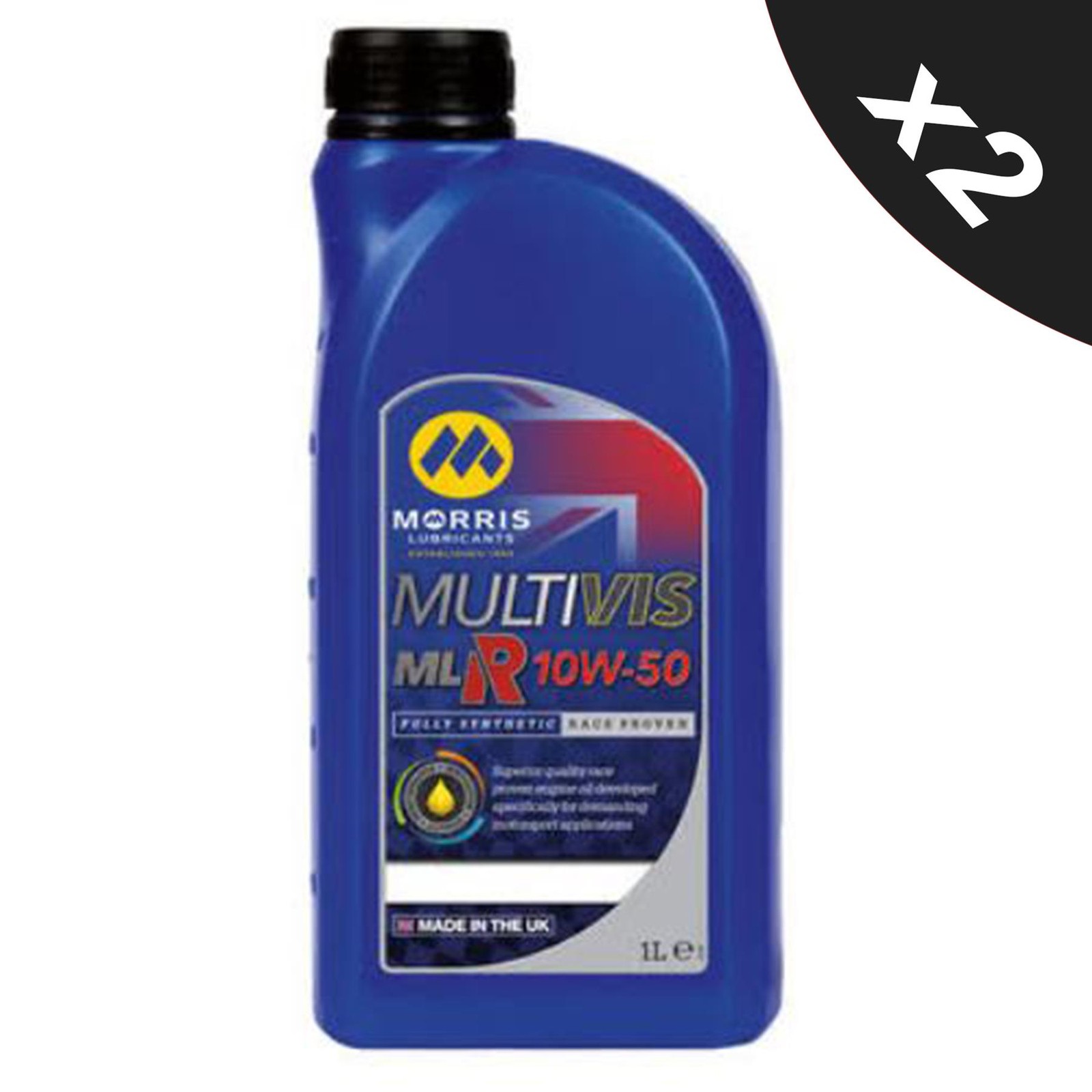 2x MORRIS Multivis MLR 10W-50 Fuly Synthetic Racing Engine Oil API SN / CF - 1 L
