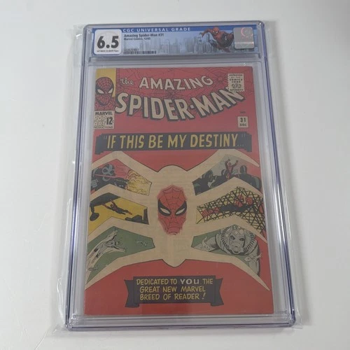 Amazing Spider-Man 31 1965 CGC 6.5 Silver Age Key 1st App Gwen Stacy