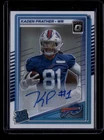2025 Donruss Optic Football Kaden Prather #291