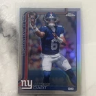 2025 Topps Chrome Football Jaxson Dart RC Silver Refractor Rookie #306 Giants