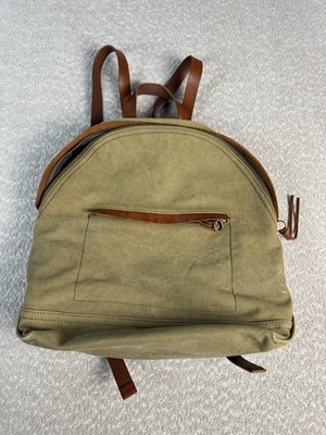 Madewell Charleston Backpack Olive Green Canvas. Leather  display picture 1