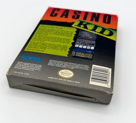 1989 CASINO KID Nintendo NES SOFEL w/Box, Game, Poster, Sleeve, Manual & Regcard