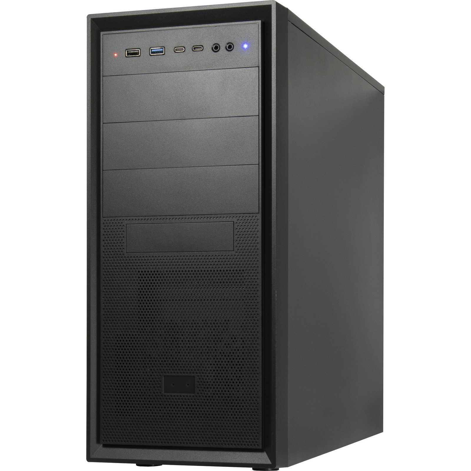 Inter-Tech Schwarz Pc-Gehäuse It-8862 Midi-Tower Atx - Bild 2