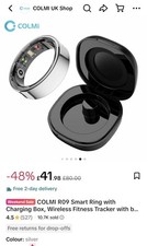 Colmi RO9 Smart Ring Size 11 In Silver Stainless Steel