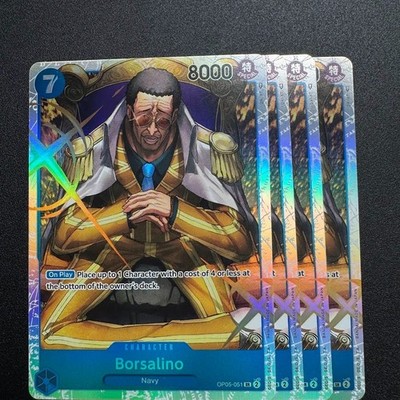 4x Borsalino OP05-051 SR Foil - One Piece TCG English Playset Near Mint