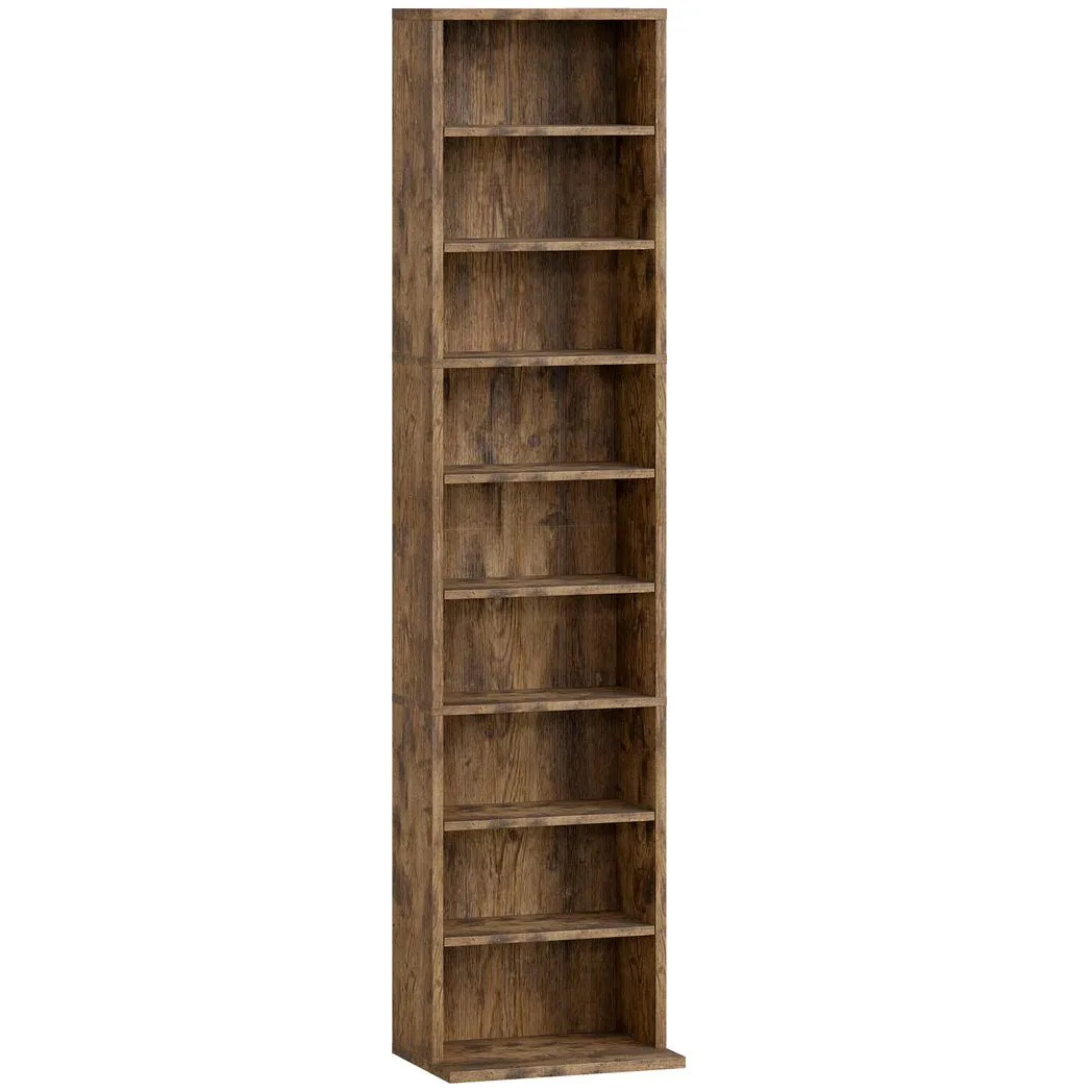 Bobobiy Brown 260 Narrow Cd Storage Unit - Rustic - Rustic - Image 2