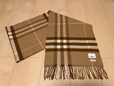 Burberry Cashmere Scarf Mid Camel