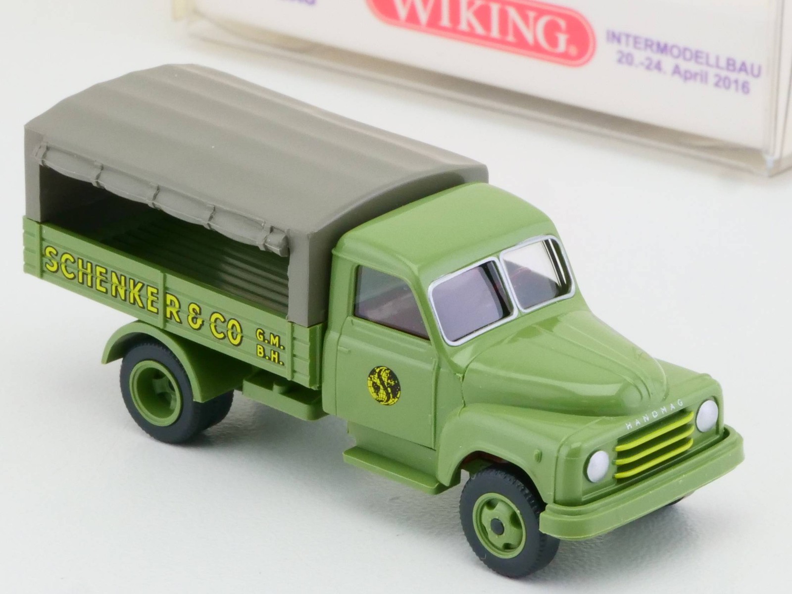 Wiking 034554 Hanomag L28 Flatbed Truck Schenker 1:87 OVP 1706-17-62