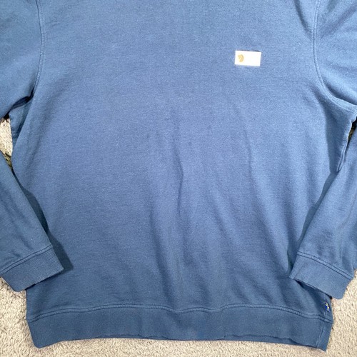 Maglione girocollo uomo Fjallraven Vardag XXL blu cotone pullover - Foto 3 di 18
