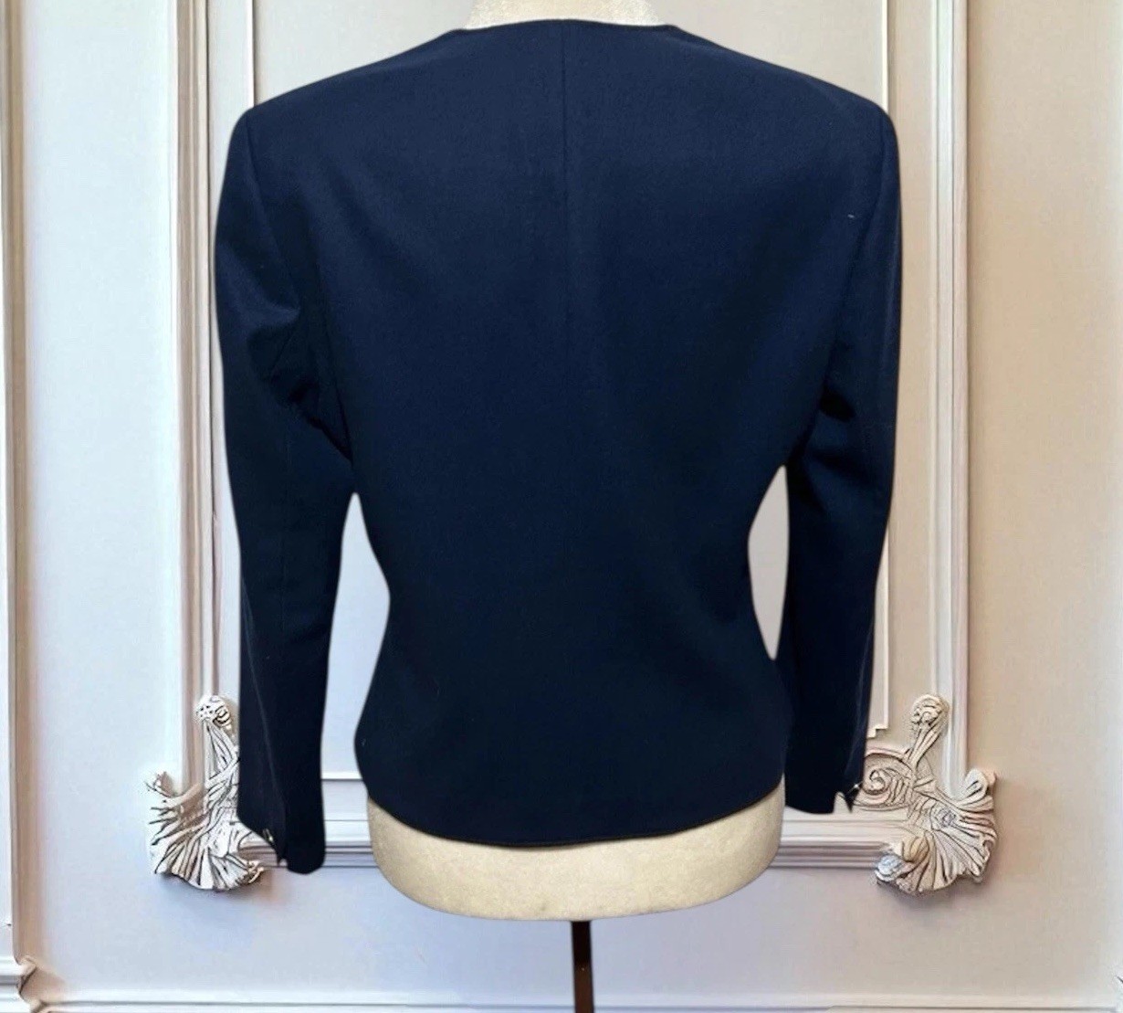 Vtg Pendleton Navy Wool Blazer Jacket Womens 10 M… - image 4