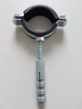 Rohrschelle 3/8' 14-19mm verzinkt Schraubrohrschelle Profilgummi Bügelschelle