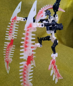 Lego Bionicle Krika 8694 MOD with Projectile Gun Fast Shipping