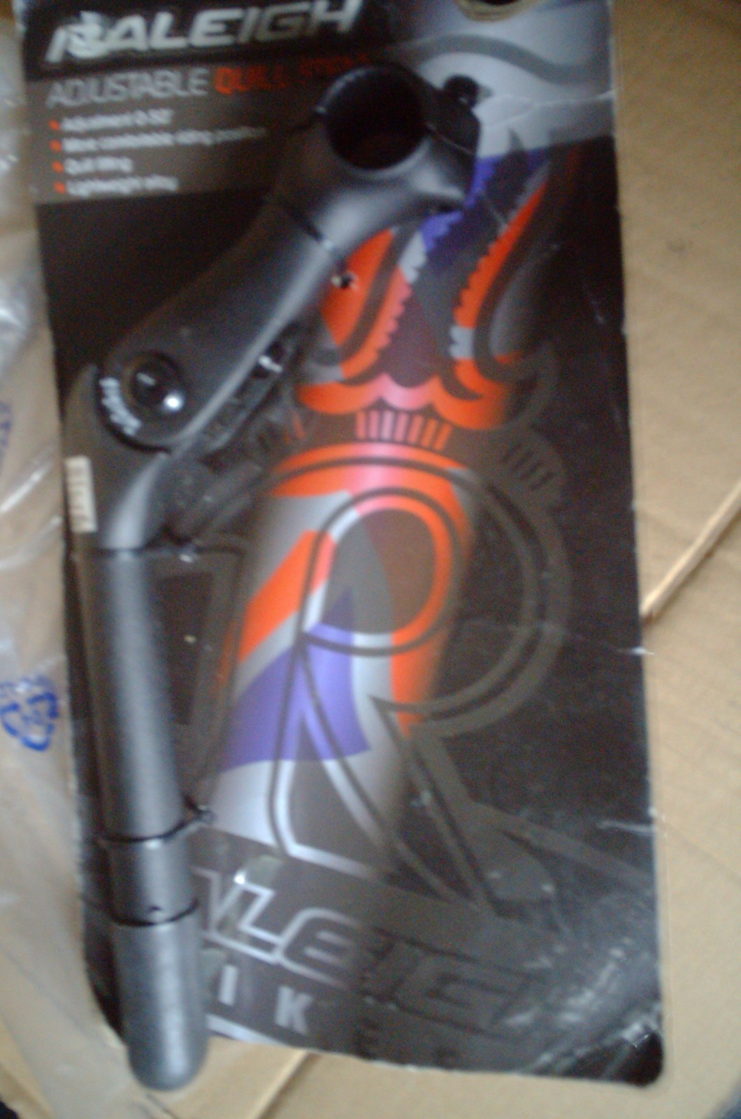 RALEIGH  ADJUSTABLE  HANDLEBAR STEM, 1"" 22.2mm QUILL