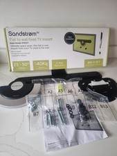 Sandstrom SFSEZ17 Flat To Wall Fixed TV Mount 23-50'' Upto 40 kg (Complete Set) 