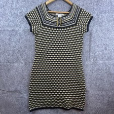Maggy London Sweater Dress Womens Large Cabincore Cozy Heritage Boho Body Hug