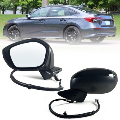 Lqito Left Driver side Mirror Fits 2022 2023 L-3Pins, Crystal Black Pearl 