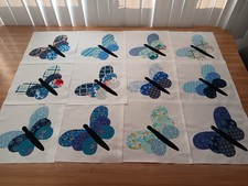 SET OF 12  PRETTY BLUE  3 TIER  BUTTERFLY  AP...