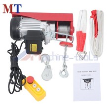 Mini Electric Hoist 880 Lbs 14ft Wired Remote Control 20-40 ft Lifting Height
