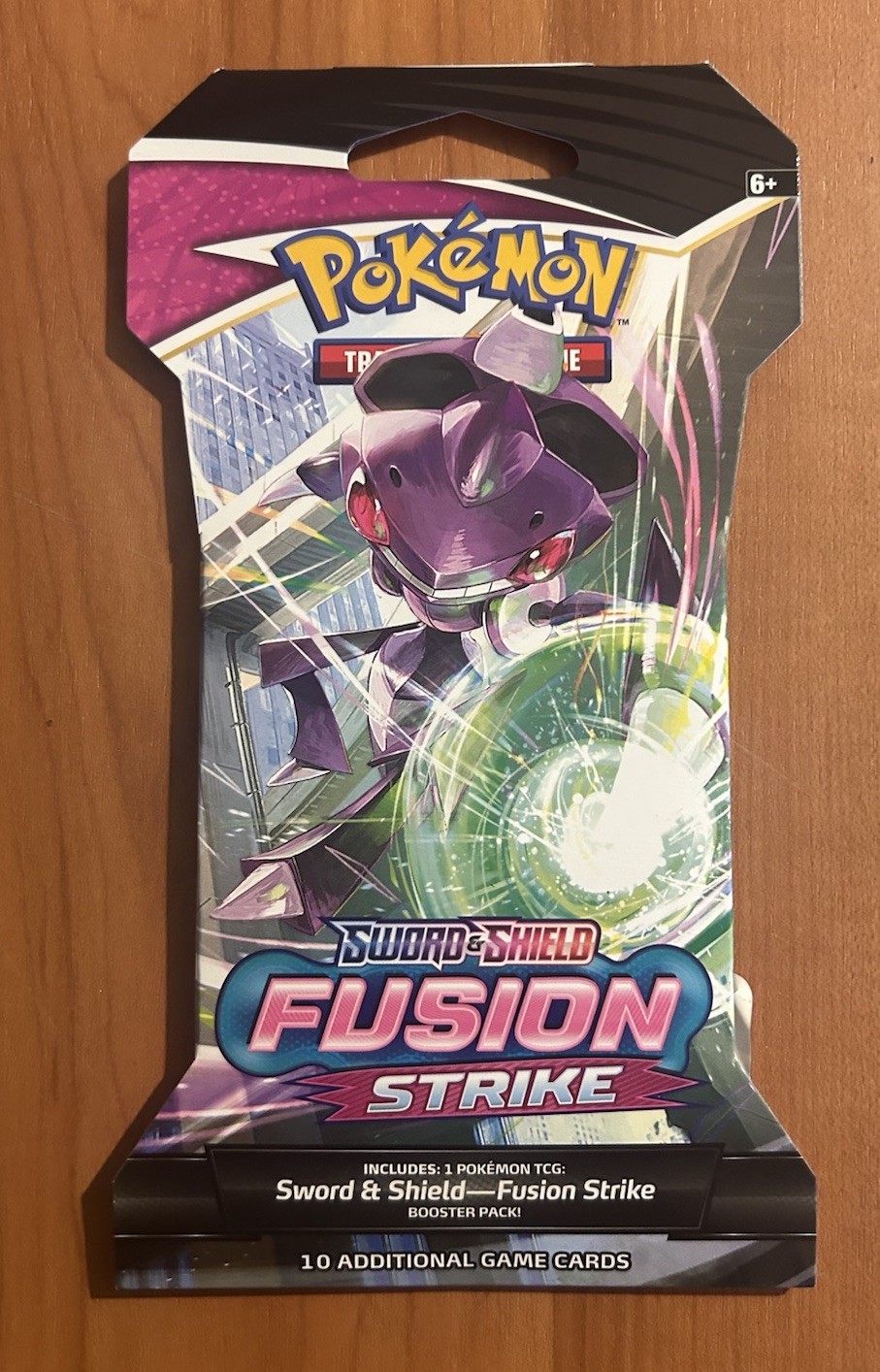Pokemon TCG Sword and Shield Sleeved Fusion Strike Booster Pack Factory Sealed