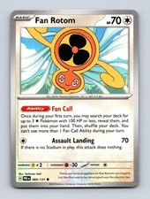 Pokemon Fan Rotom 085/131 Prismatic Evolutions Common LP
