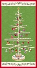 Henry Glass Scandinavian Holiday Christmas Tree Holly Panel 100% Cotton Fabric