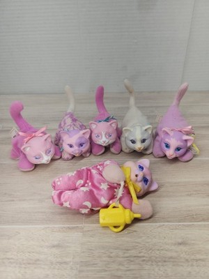 Vintage Kitty Surprise Kitten Baby Hasbro 1992-1993Cat Plush Babies Lot Of 6